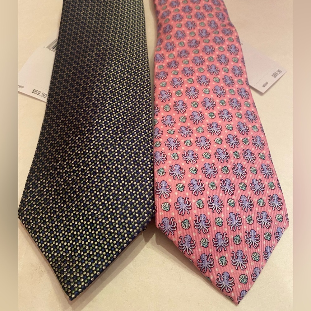 Tommy Hilfiger‎ Men's 2 Pack of Ties Silk/Polyester Octopus